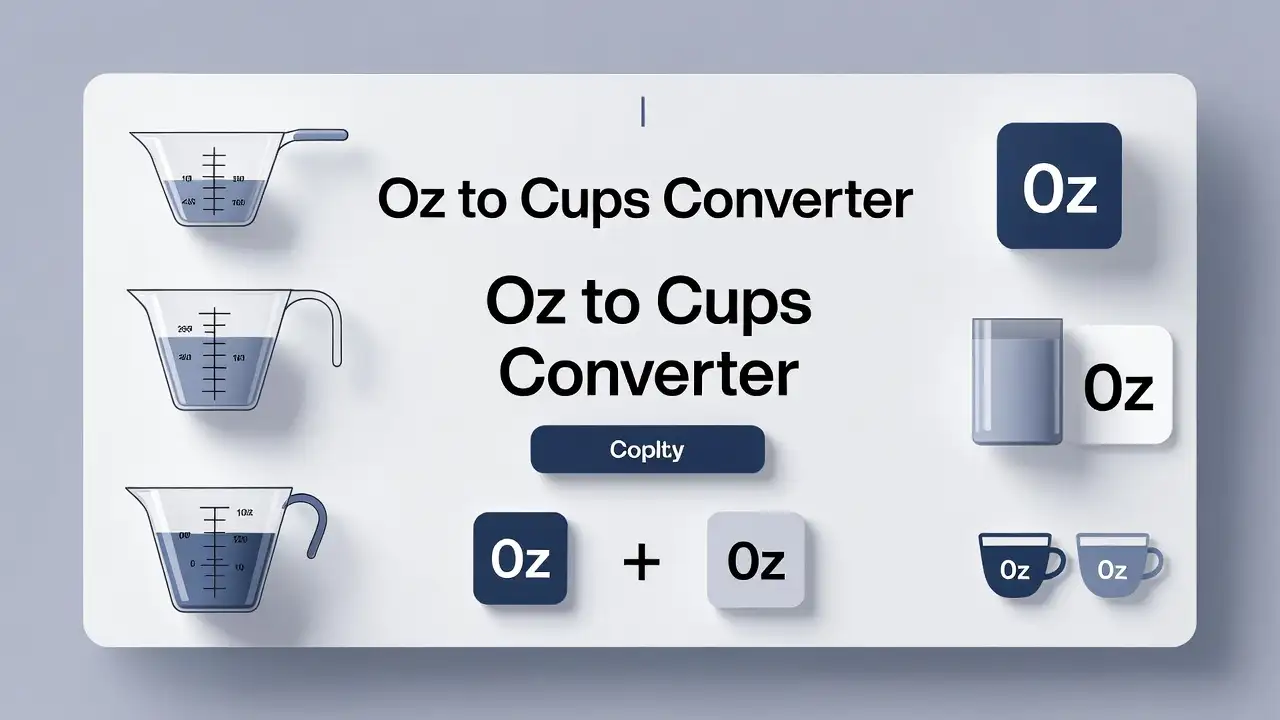 Oz to Cups Converter: How Many Ounces in a Cup Explained
