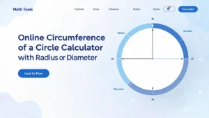 Online Circumference of a Circle Calculator with Radius or Diameter