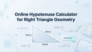Online Hypotenuse Calculator for Right Triangle Geometry