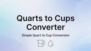 Quarts to Cups Converter Simple Quart to Cup Conversion