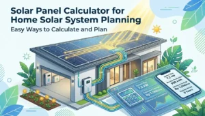 Solar Panel Calculator for Home Solar System Planning