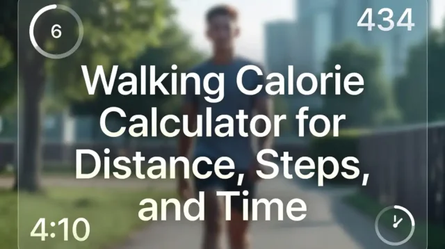 Walking Calorie Calculator for Distance, Steps, and Time