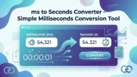 ms to Seconds Converter Simple Milliseconds Conversion Tool