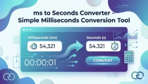 ms to Seconds Converter Simple Milliseconds Conversion Tool