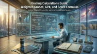 Grading Calculations Weighted Grades, GPA, and Score Formulas