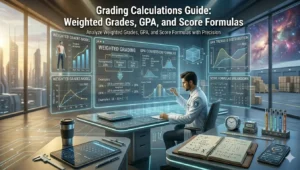 Grading Calculations Weighted Grades, GPA, and Score Formulas