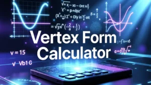 Free Vertex Form Calculator for Quadratic Functions