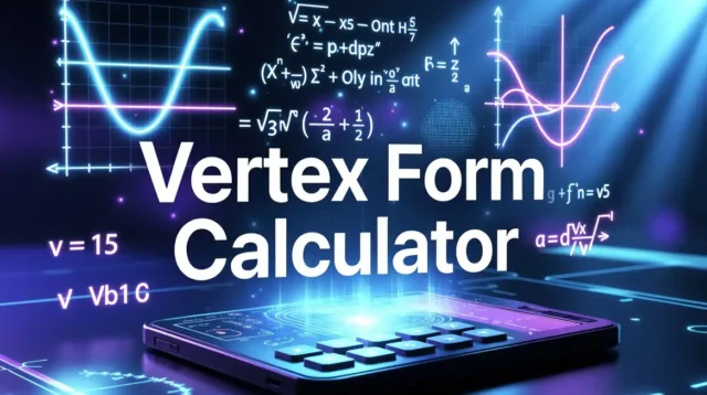 Free Vertex Form Calculator for Quadratic Functions