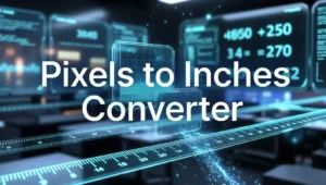Pixels to Inches Converter Online Guide for Printing & Digital Design