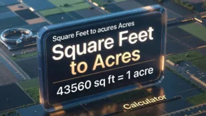 Square Feet to Acres Conversion Calculator & Complete Guide