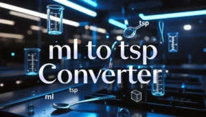 ml to tsp Converter for Cooking, Baking & Medicine
